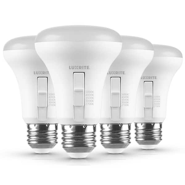 78 Watt Equivalent BR20 LED Light Bulb 5CCT 7-Watt 550 Lumens LED Flood Light Bulb Dimmable E26 Base UL Listed 4-Pack