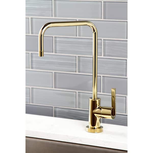 Continental Single-Handle Beverage Faucet in Polished Brass