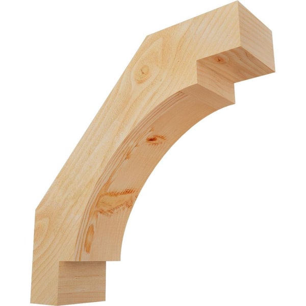 Ekena Millwork 6"W x 22"D x 22"H Merced Rough Sawn Knee Brace, Douglas Fir