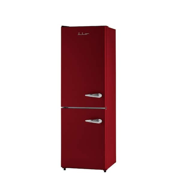 11 cu. ft. Retro Frost Free Bottom Freezer Refrigerator in Wine Red, ENERGY STAR (Left Hinge)