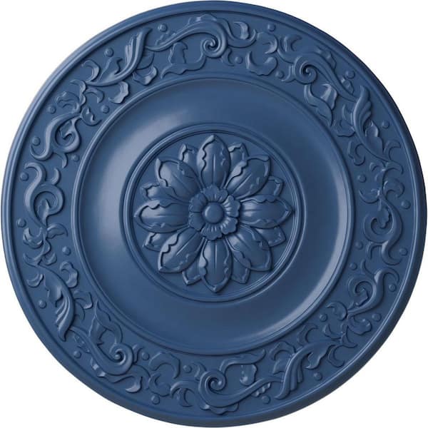Ekena Millwork 2-3/4" x 47-5/8" x 47-5/8" Polyurethane Milan Ceiling , Hand-Painted Americana