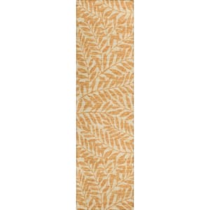 Yuma Gold 2 ft. 3 in. x 7 ft. 6 in. Geometric Indoor/Outdoor Washable Area Rug