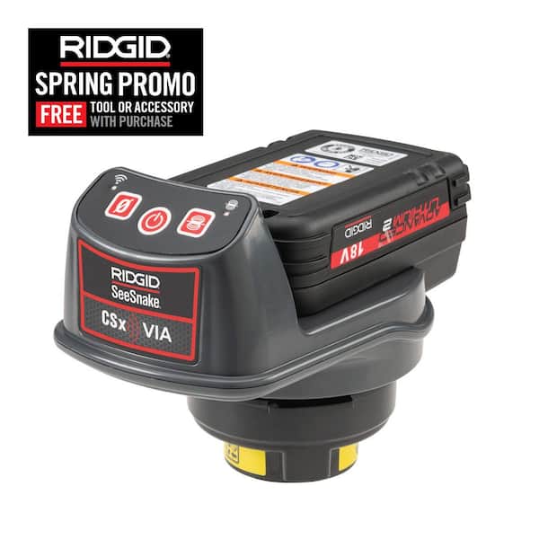 SeeSnake CSx Via System with (2) 18v 2.5Ah Advanced Lithium Batteries and Charger