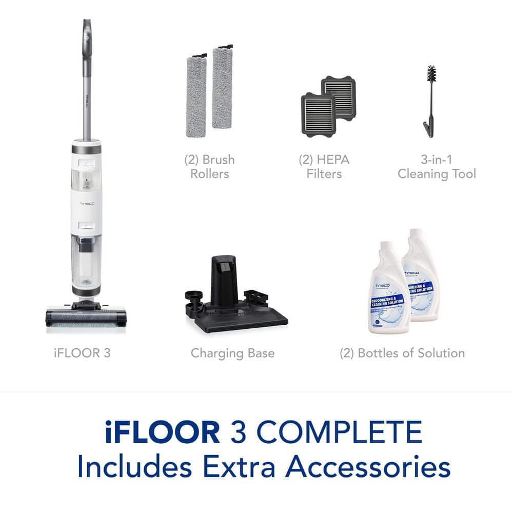 iFloor 3 White and Grey Cordless Wet/Dry Vacuum Cleaner