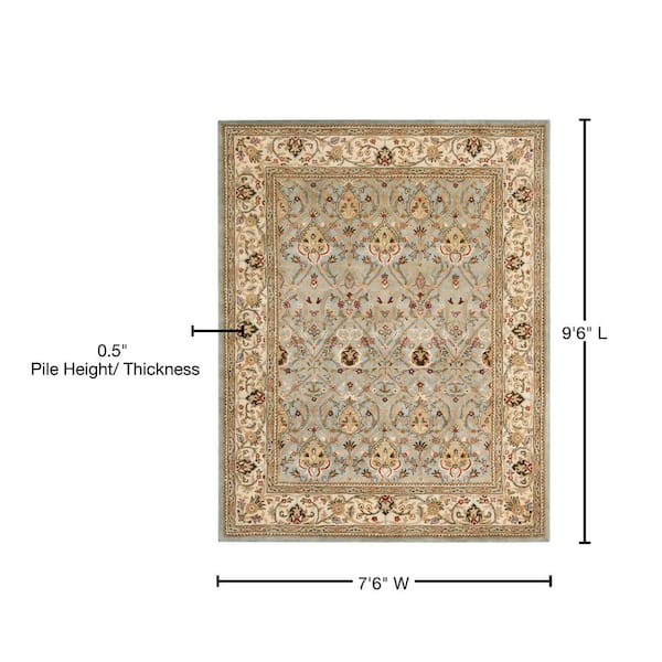 SAFAVIEH Persian Legend Gray/Ivory 8 ft. x 10 ft. Border Area Rug