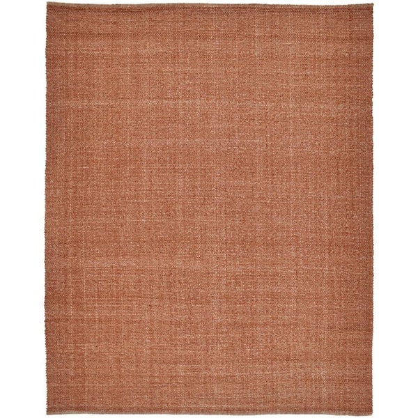 HomeRoots Orange 2 ft. x 3 ft.  Solid Color Area Runner
