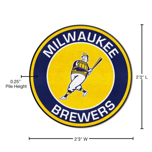 Fanmats Milwaukee Brewers Roundel Rug - 27in. Diameter