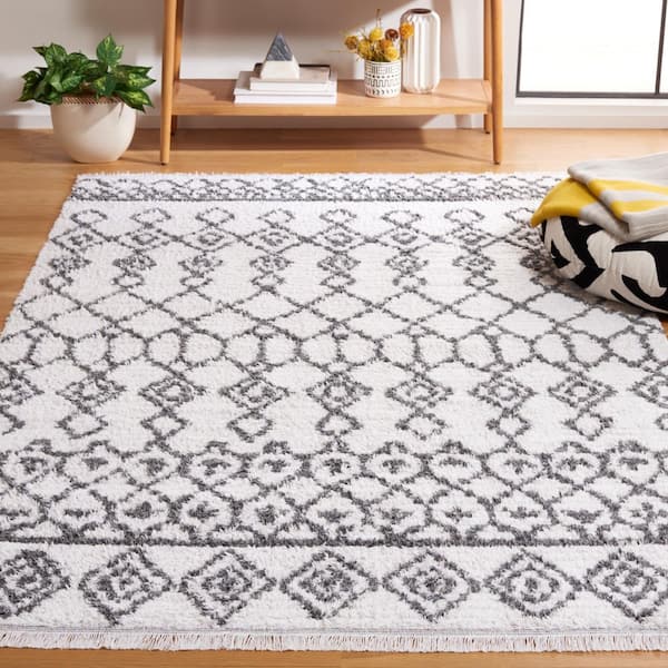 Augustine 6 ft. x 10 ft. Ivory/Gray Tribal AGT854F Area Rug