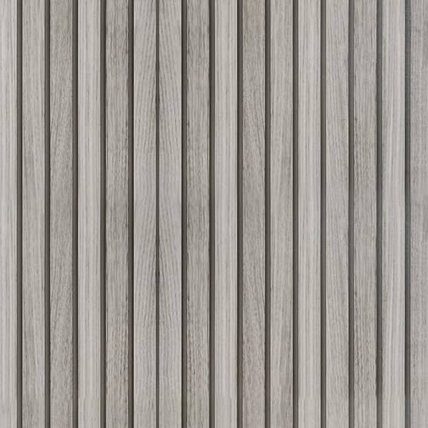 Vsmile Gray Wooden Look Peel and Stick Repositionable Wallpaper Roll (2 Rolls/ Covers 28.74 sq. ft.)