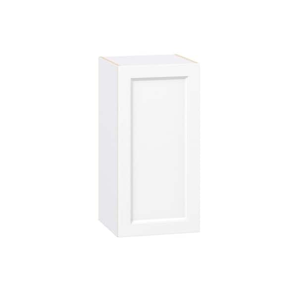 J COLLECTION Laramie 15 in. W x 14 in. D x 30 in. H Assembled Wall Kitchen Cabinet in Painted Bright White