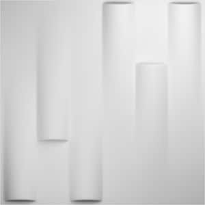 Hamilton White 1 in. x 1-3/5 ft. x 1-3/5 ft. White PVC Decorative Wall Paneling 1-Pack