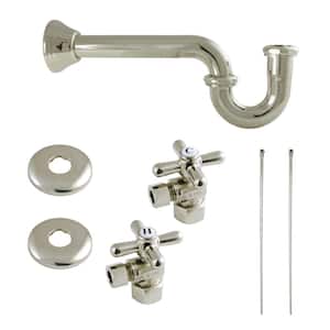 Trimscape Traditional Plumbing Supply Kit Combo 1-1/4 in. Brass with P- Trap in Polished Nickel