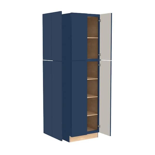 Home Decorators Collection Hargrove 23.8 in. W x 0.75 in. D x 96 in. H Pantry Kitchen Cabinet Matching End Panel in Vessel Blue