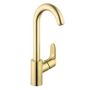 Focus Single Handle Bar Faucet in Brushed Gold Optic