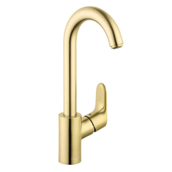Hansgrohe Focus Single Handle Bar Faucet in Brushed Gold Optic
