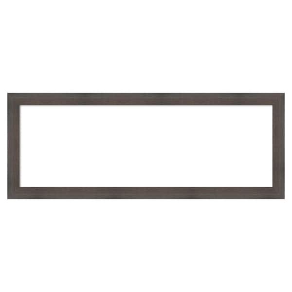 Hardwood Narrow Chocolate 39 in. x 15 in. Wood Framed Dry Erase Magnetic Memo Board