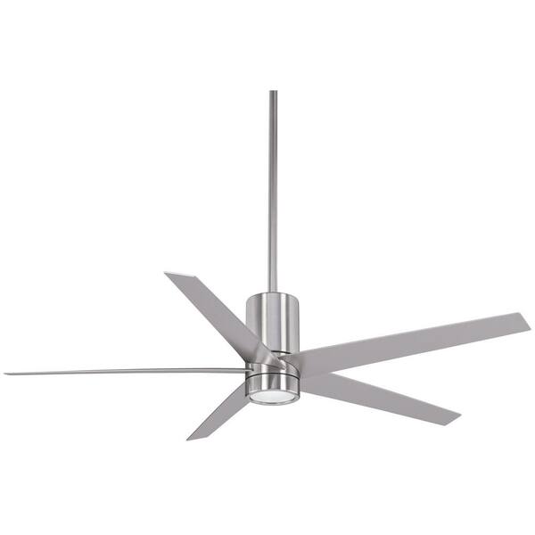 Minka Aire Symbio 56 In Integrated Led Indoor Brushed Nickel Ceiling Fan With Light Remote Control F828 Bn The Home Depot - Minka Ceiling Fan Remote Control Not Working Minka Aire Symbio 56 In Integrated Led Indoor Brushed Nickel Ceiling Fan With Light Remote Control F828 Bn The Home Depot - Minka Ceiling Fan Remote Control Not Working