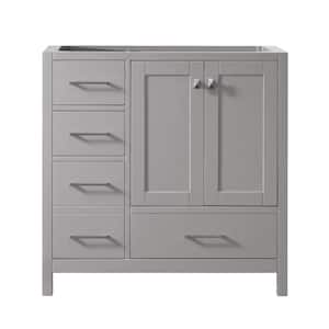 Caroline Madison 36 in. W Bath Vanity Cabinet Only in Cashmere Gray