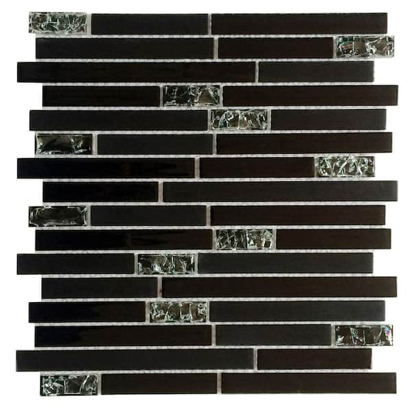 Instant Mosaic Upscale Designs 12 in. x 13 in. x 4 mm Glass Mesh-Mounted Mosaic Tile