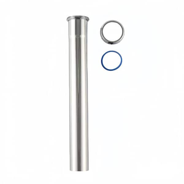 1-1/2in. x 12in. Chrome-Plated Brass Slip-Joint Sink Drain Extension Tube