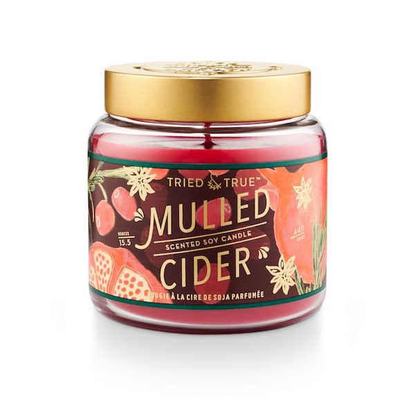 Unbranded 15.5 fl. oz. Mulled Cider Large Jar Scented Candle 1-Pack