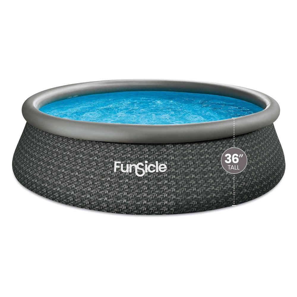 Funsicle Quick Set 12 ft. x 36 in. Round 36 in. Inflatable Above Ground ...