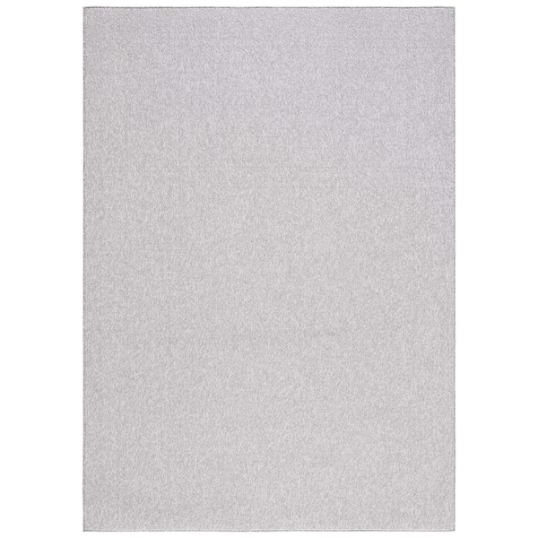 River 9 ft. x 12 ft. Gray Solid Marle Area Rug