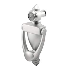 9/16 in. Satin Nickel Bore 180-Degree View Angle Door Knocker and Viewer