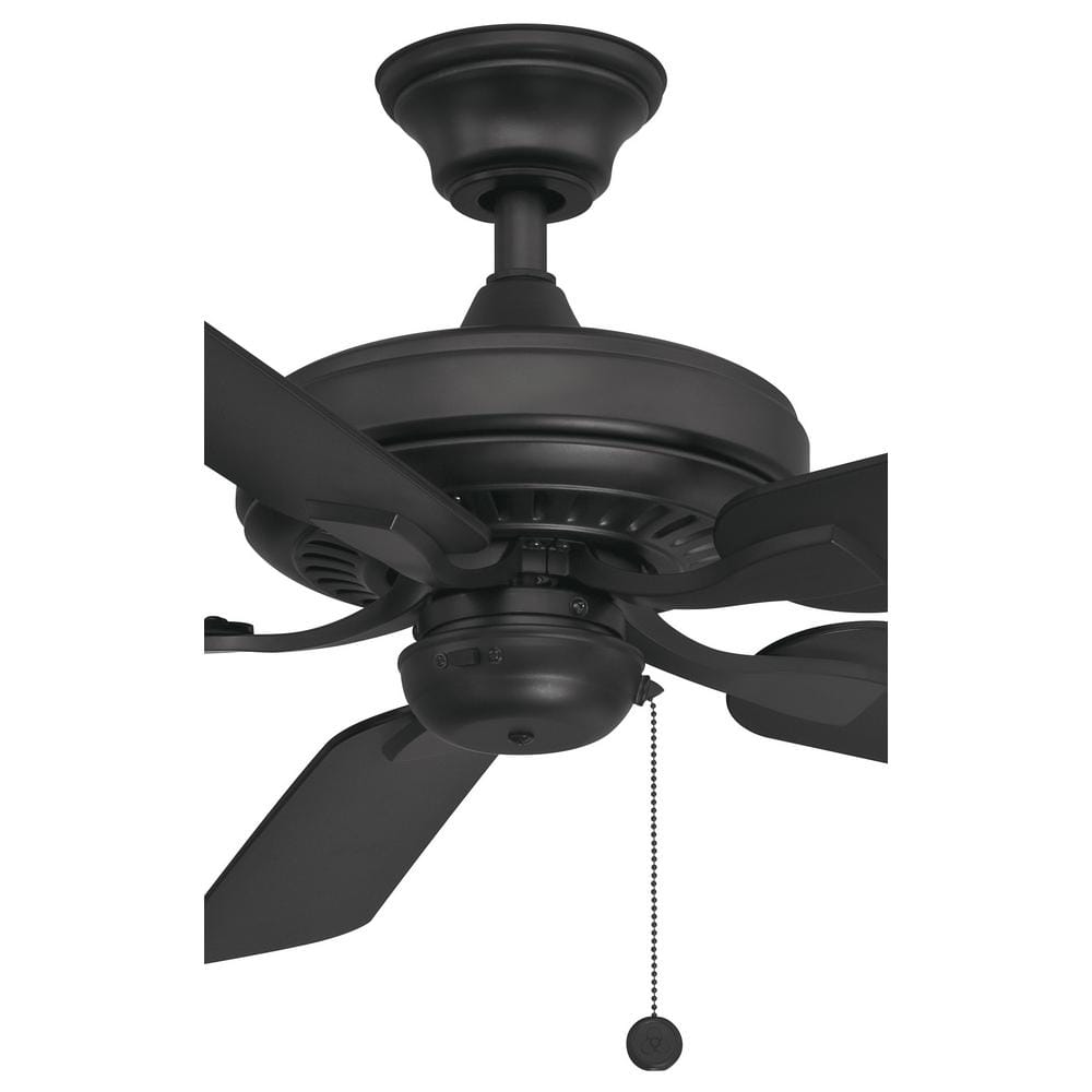 Edgewood 52-Inch Black Composite Blade Indoor/Outdoor Ceiling Fan