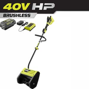 40V HP Brushless 12 in. Cordless Electric Snow Shovel with 4.0 Ah Battery and Charger
