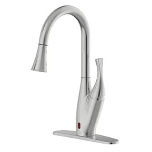 X Series Single-Handle Pull-Down Sprayer Kitchen Faucet with Motion Sensor in Brushed Nickel