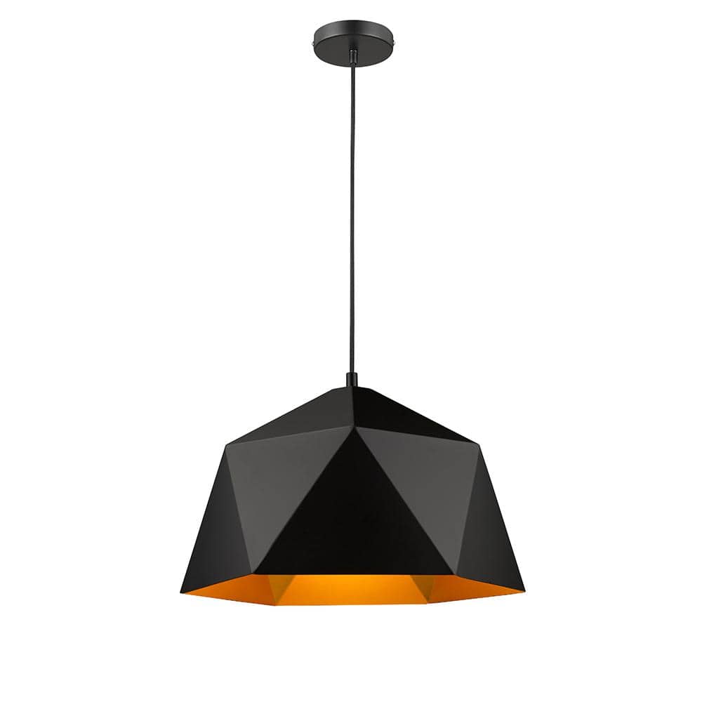 Tracey I 1-Light Black Pendant