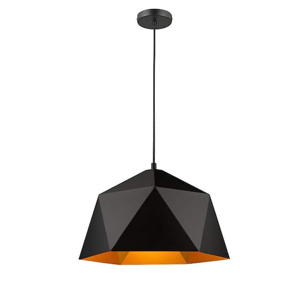 Unbranded Tracey I 1-Light Black Pendant