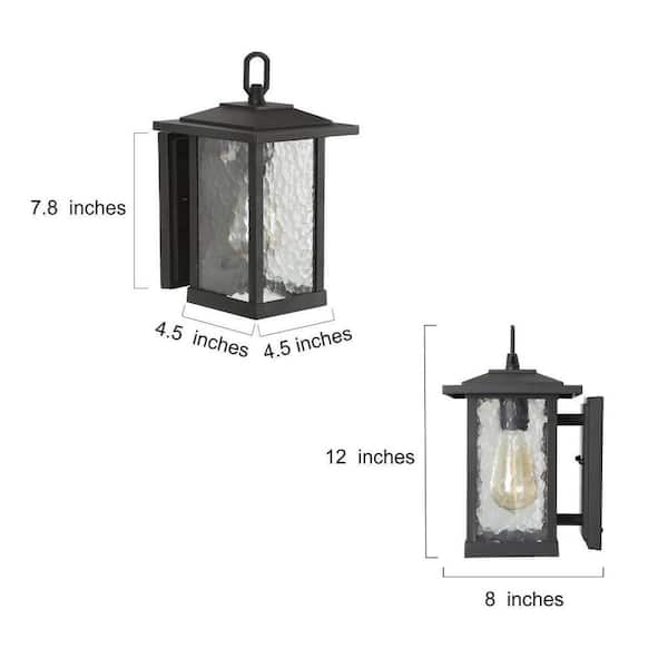 Freya Glass Coach Lantern Wall Light