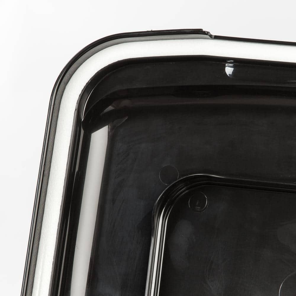 Black 67-Quart Airtight Plastic Pet Food Storage Container