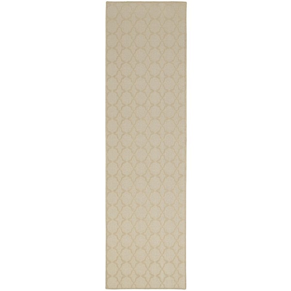 Sparta Tan 2 ft. x 12 ft. Trellis Runner Rug