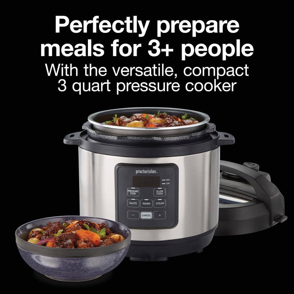 Stainless Steel 3 Quart Multi-Function Pressure Cooker