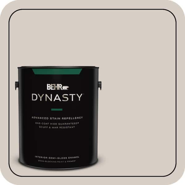 BEHR DYNASTY 1 gal. #MQ3-06 Granite Dust One-Coat Hide Semi-Gloss Enamel Interior Stain-Blocking Paint & Primer