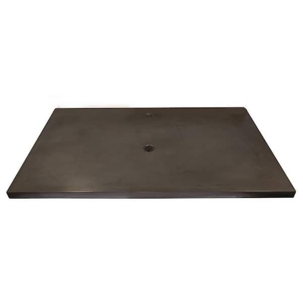 Eden Bath 37 in. W x 22 in. D Concrete Vanity Top in Charcoal