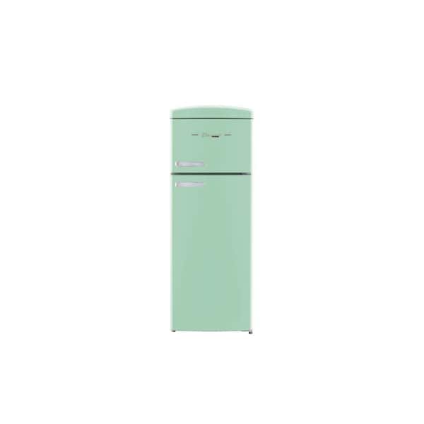 Classic Retro 7.5 cu. ft. Top Mount Refrigerator in Summer Mint Green
