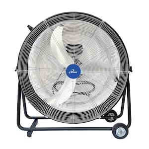 30 in. 3-Speed Portable High Velocity Drum Fan with 8300 CFM, Industrial, Commercial, Air Circulator