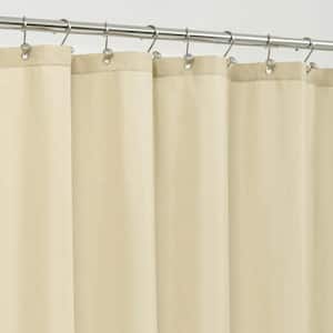 72 in. W x 84 in. L Waterproof Fabric Shower Curtain in Cream