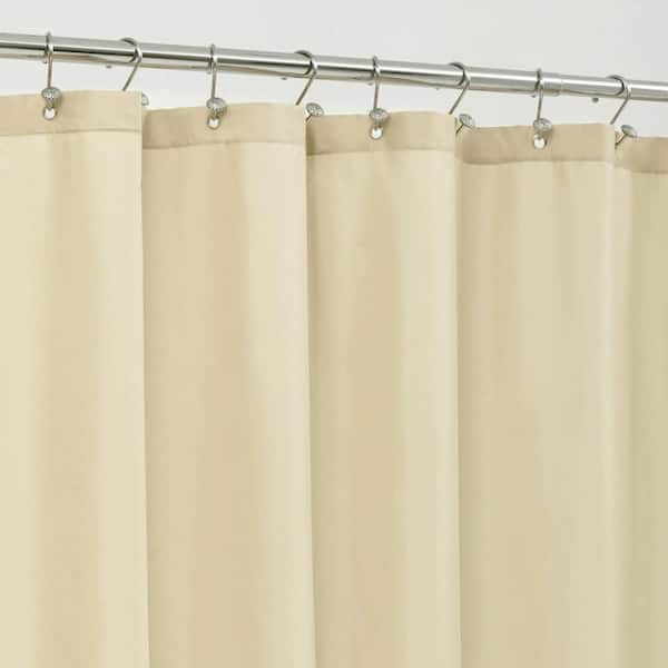 Aoibox 72 in. W x 84 in. L Waterproof Fabric Shower Curtain in Cream