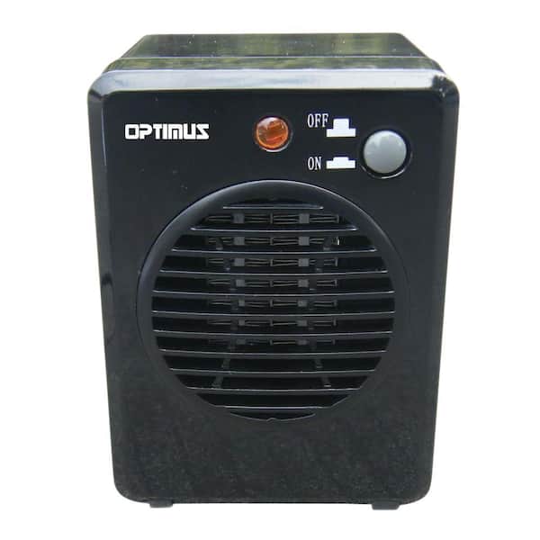 Optimus 300-Watt Black Ceramic Mini Portable Heater 98578895M - The Home  Depot