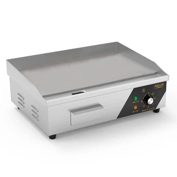 Karl home 251 sq. in. Stainless Steel Electric Griddle with Non-Stick Surface