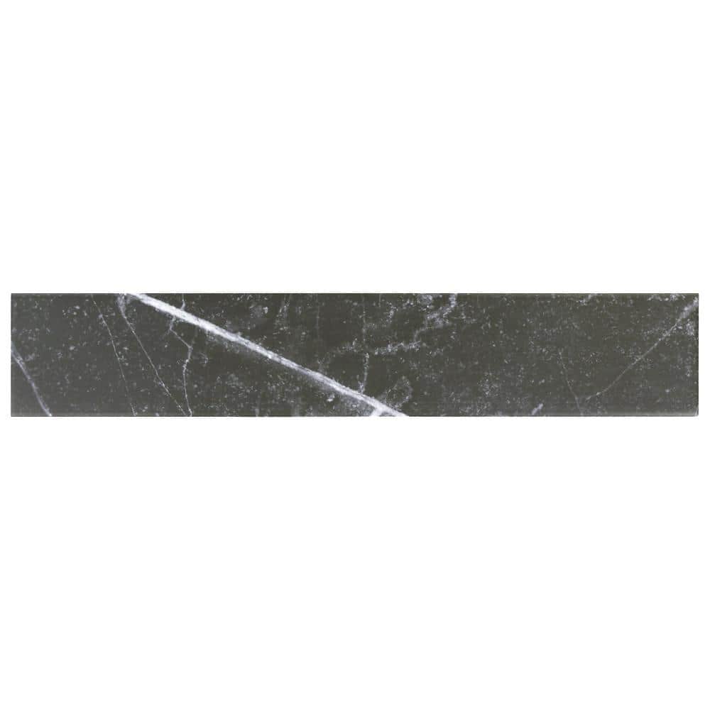 Tinos Black 3-1/8 in. x 9 in. Porcelain Floor and Wall Take Home Tile Sample price history on PriceWatchPro