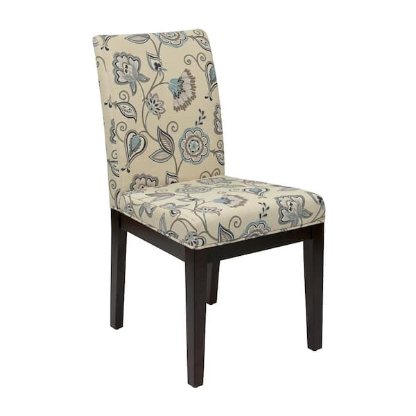 OSP Home Furnishings Dakota Parsons Chair Avignon Sky Fabric Seat (2-Pack)
