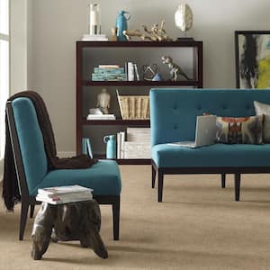 Elegant Dosinia - Ecru Lace - Brown 48.8 oz. Nylon Pattern Installed Carpet