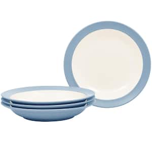 Colorwave Ice 10.5 in., 27 fl. Oz.(Light Blue) Stoneware Pasta Bowls, (Set of 4)