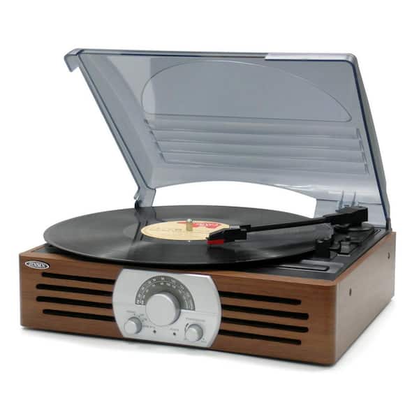 JENSEN 3-Speed Stereo Turntable with AM/FM Stereo Radio